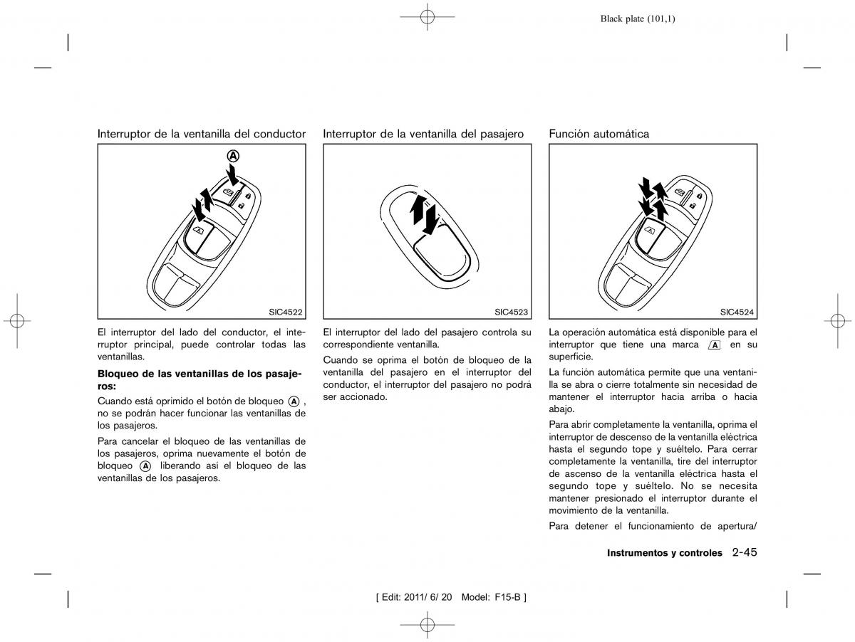 Nissan Juke manual del propietario / page 103