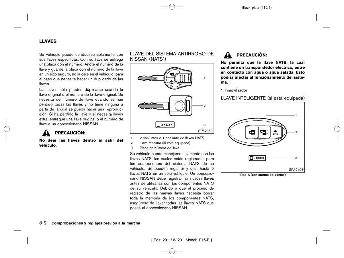 Nissan Juke manual del propietario / page 114