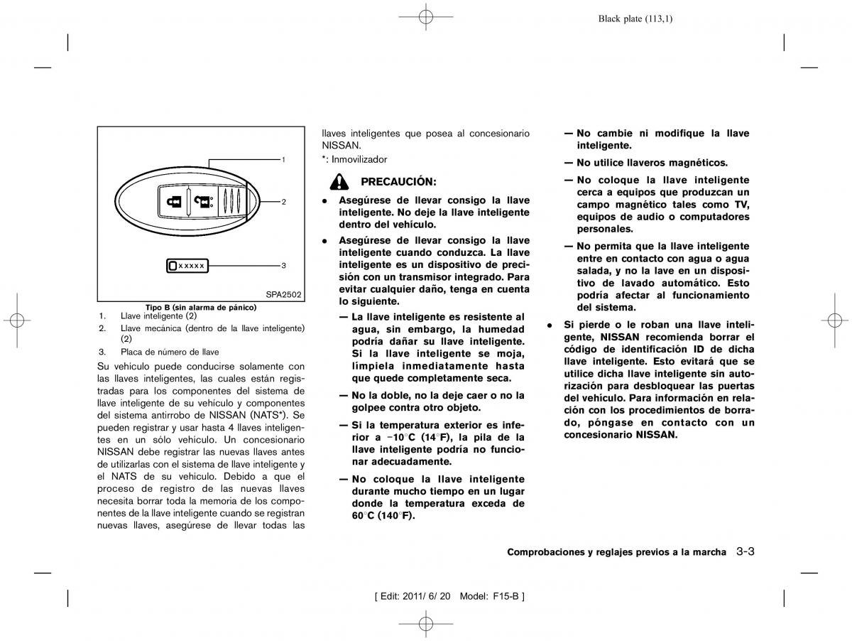 Nissan Juke manual del propietario / page 115