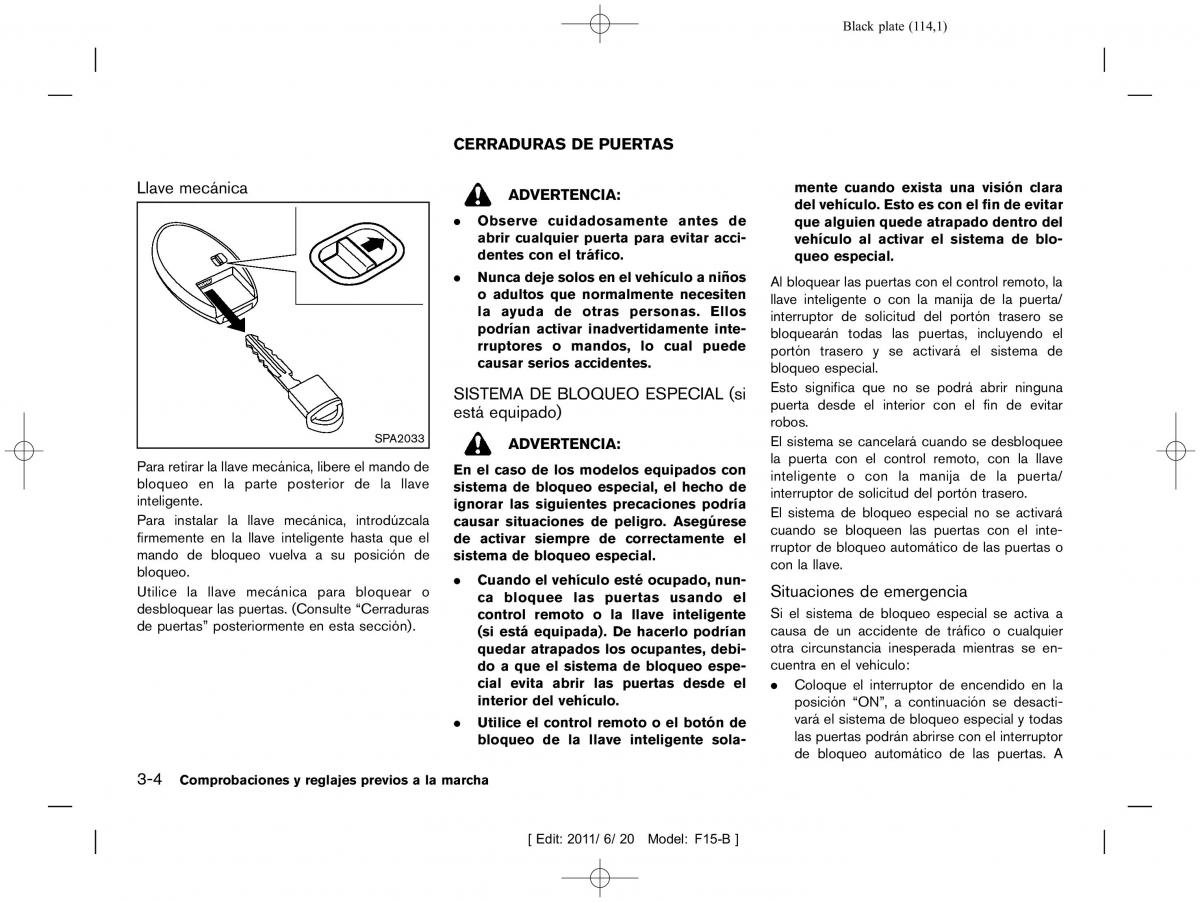 Nissan Juke manual del propietario / page 116