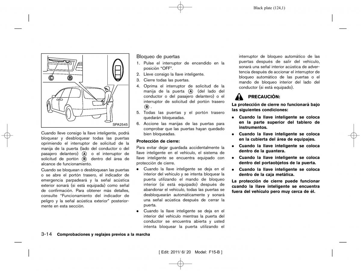 Nissan Juke manual del propietario / page 126