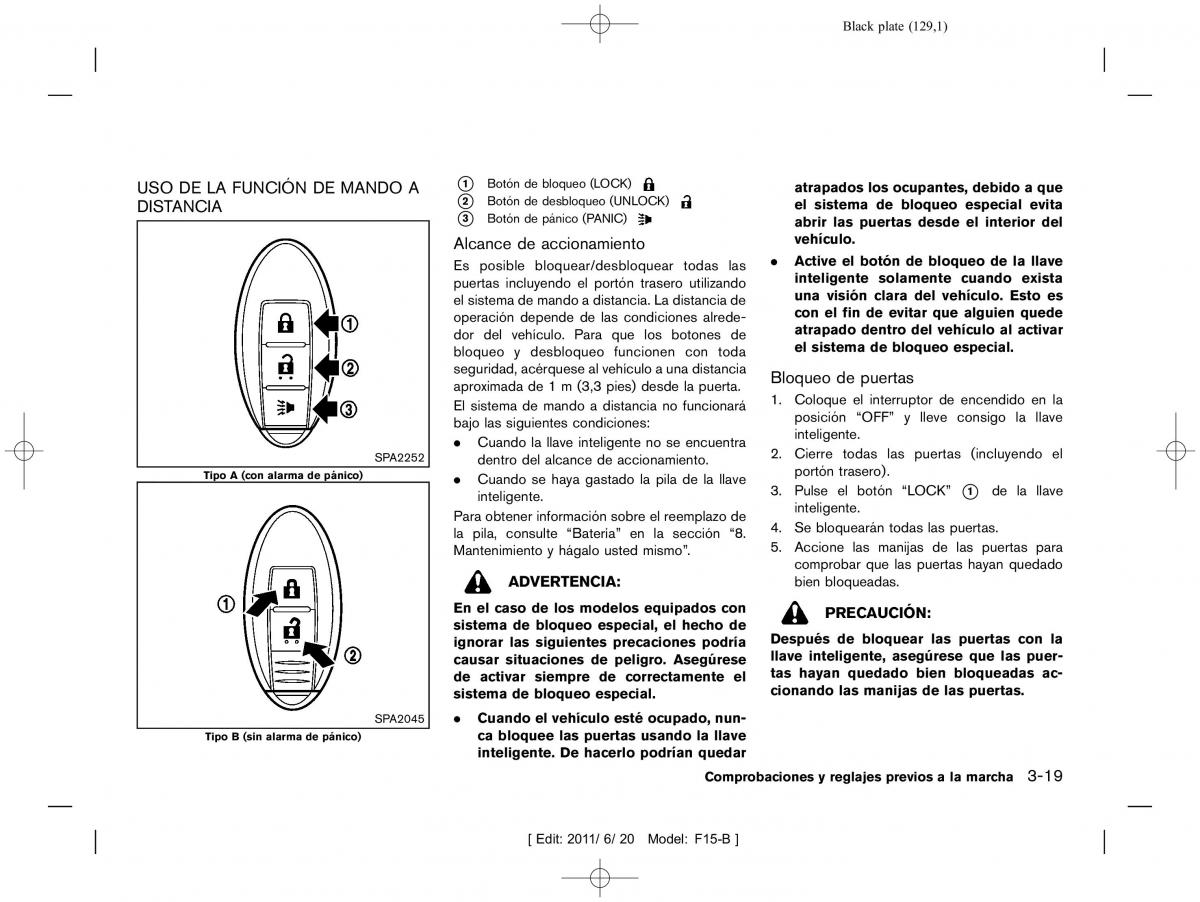 Nissan Juke manual del propietario / page 131