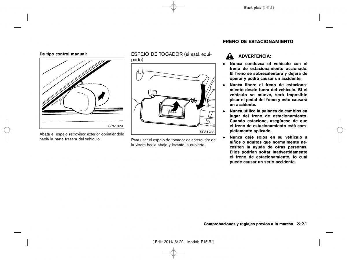 Nissan Juke manual del propietario / page 143