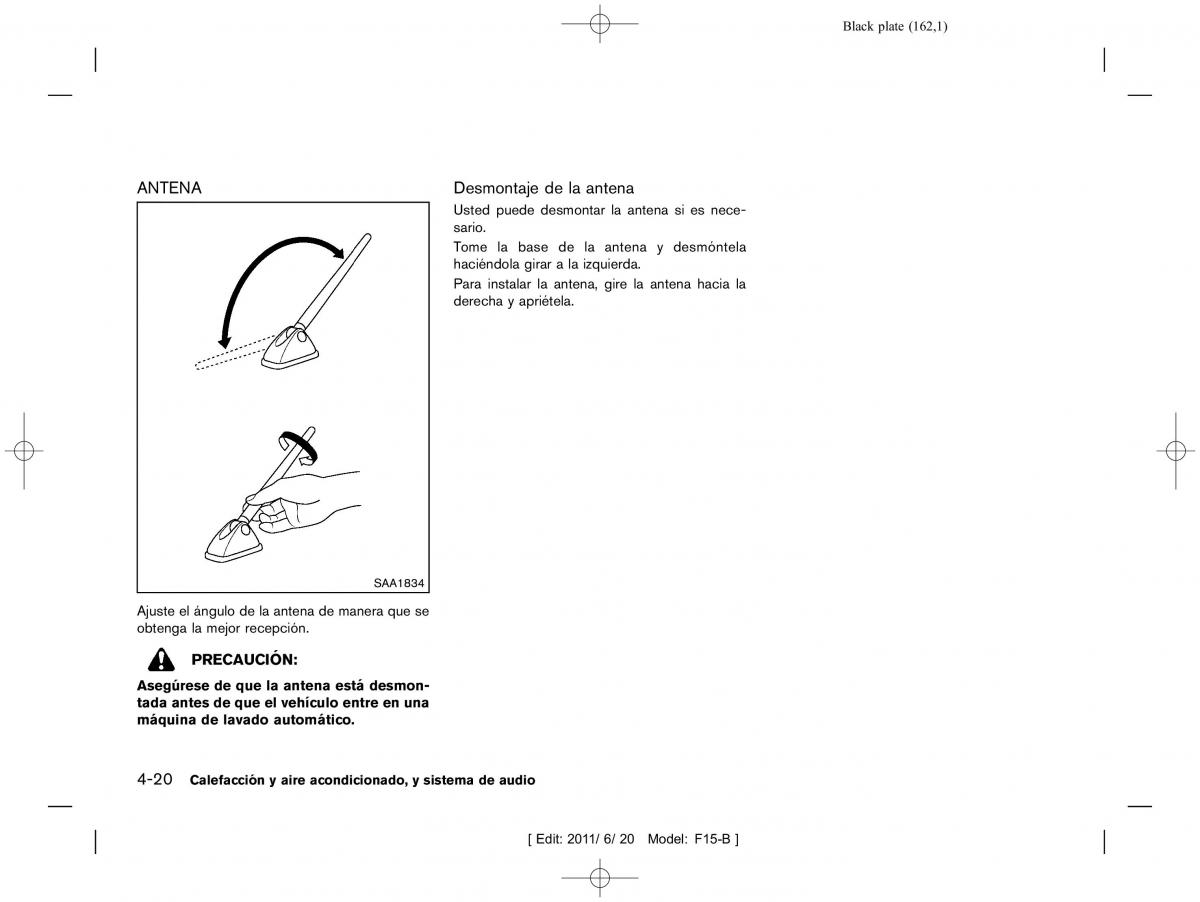 Nissan Juke manual del propietario / page 164