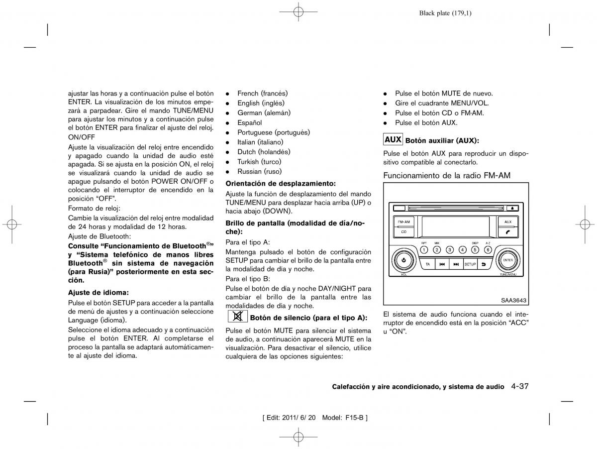 Nissan Juke manual del propietario / page 181