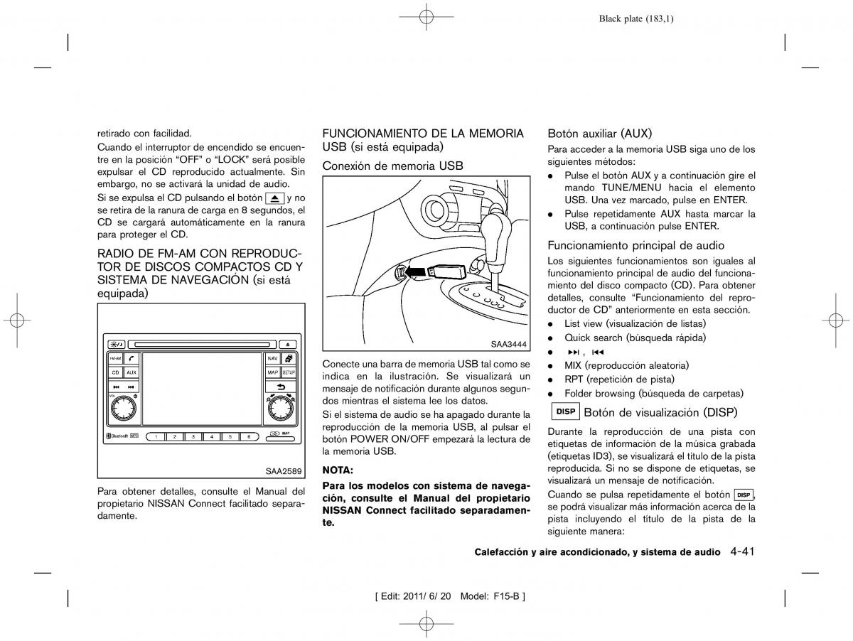 Nissan Juke manual del propietario / page 185