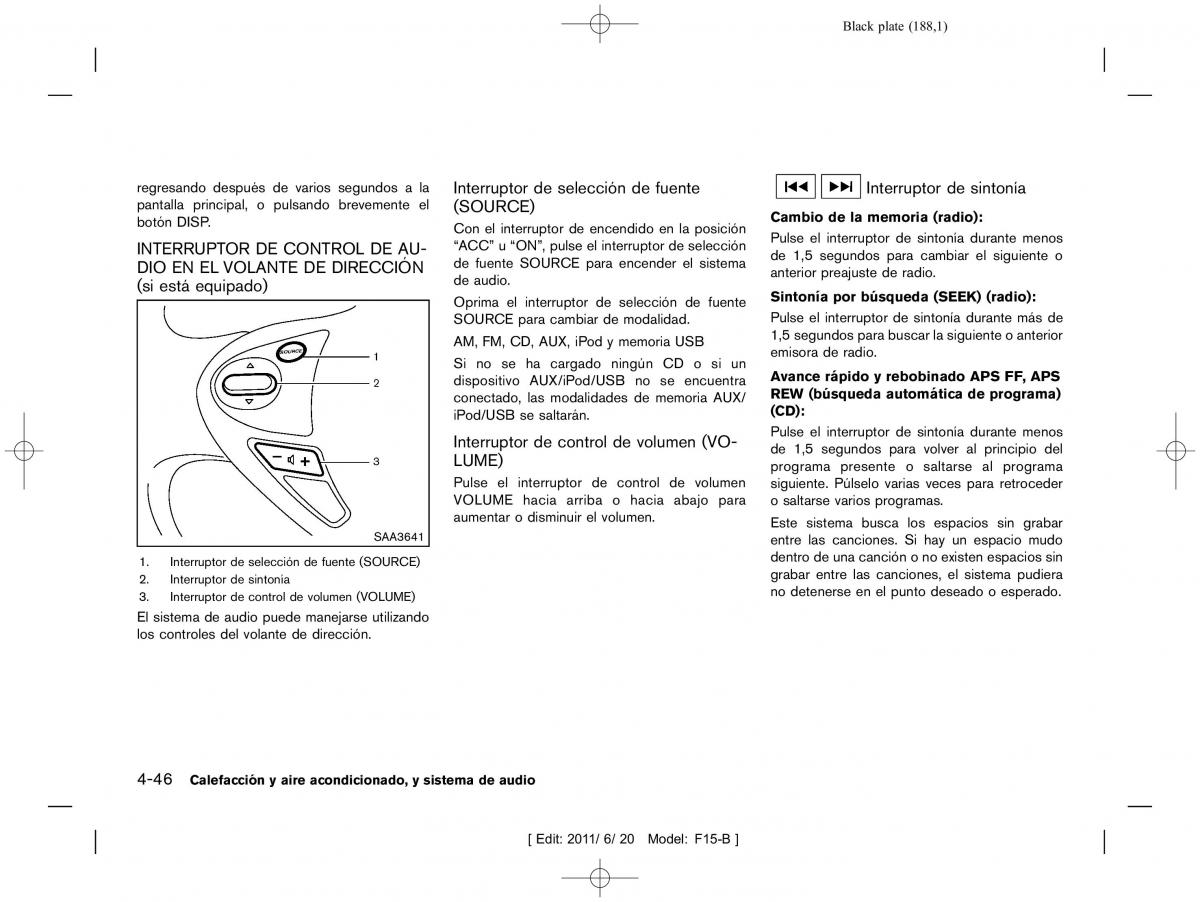 Nissan Juke manual del propietario / page 190