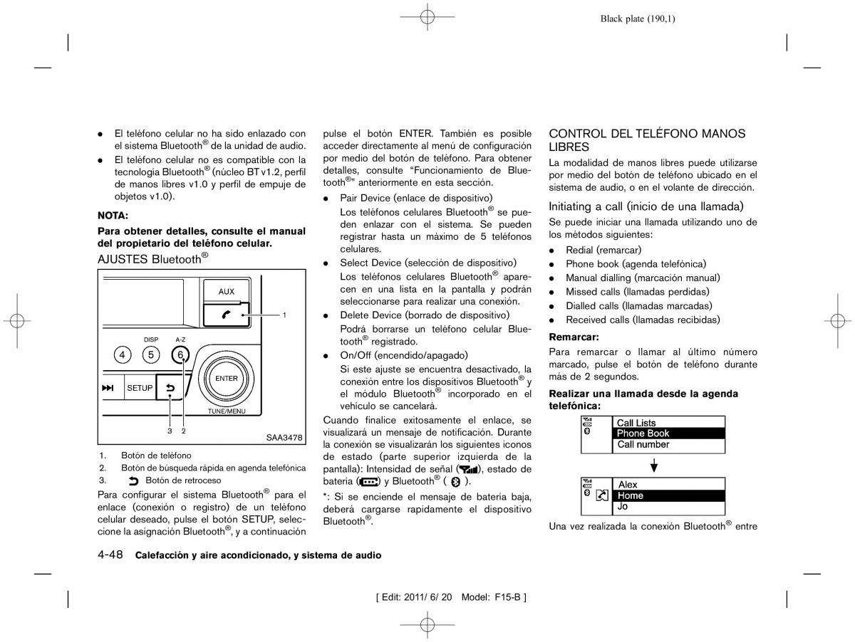 Nissan Juke manual del propietario / page 192