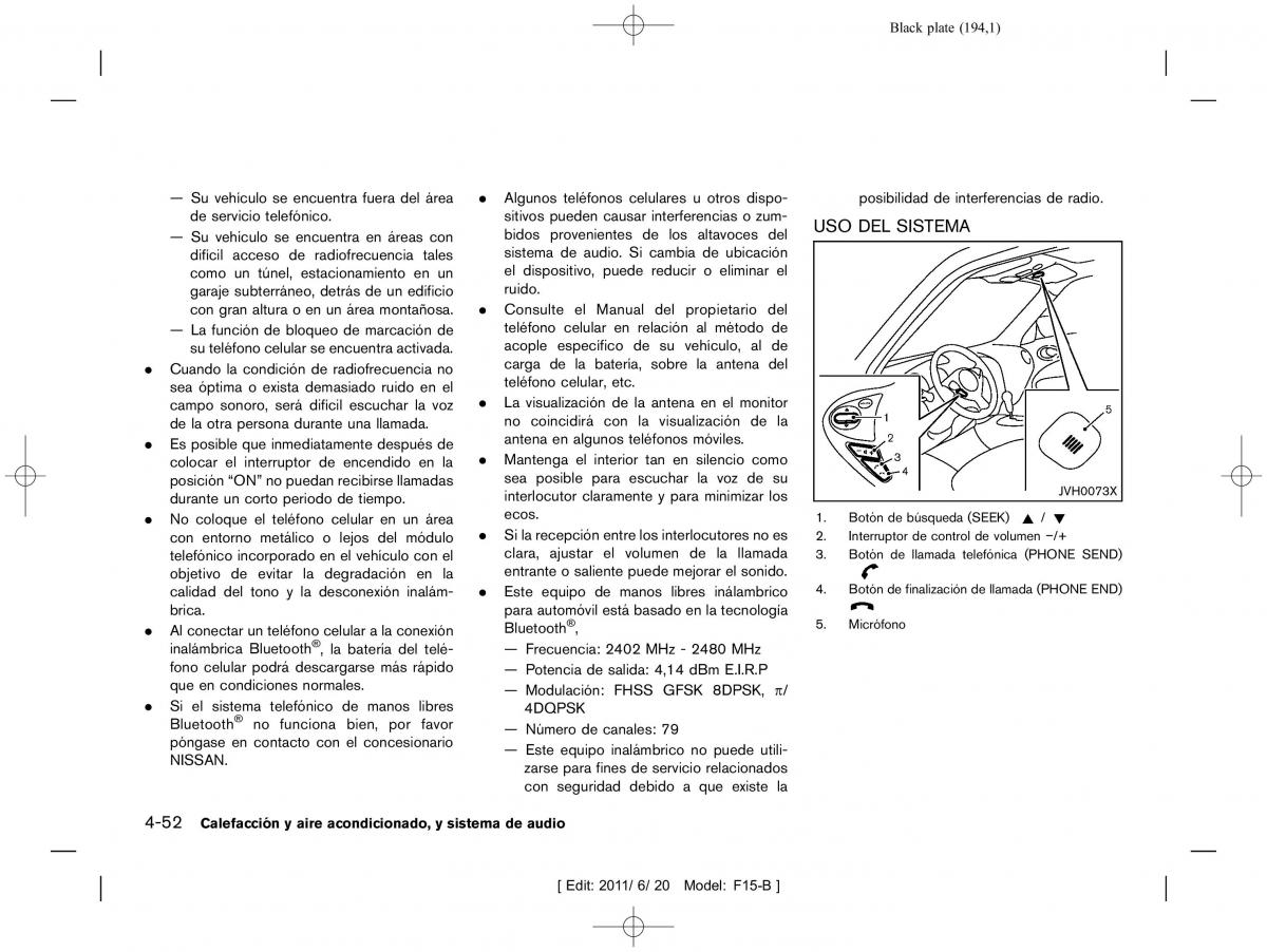 Nissan Juke manual del propietario / page 196