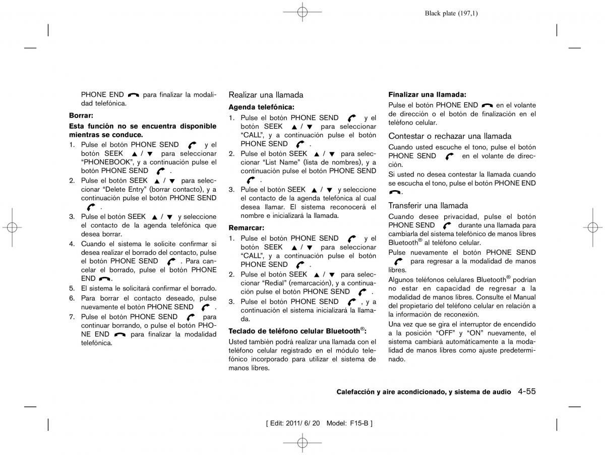 Nissan Juke manual del propietario / page 199