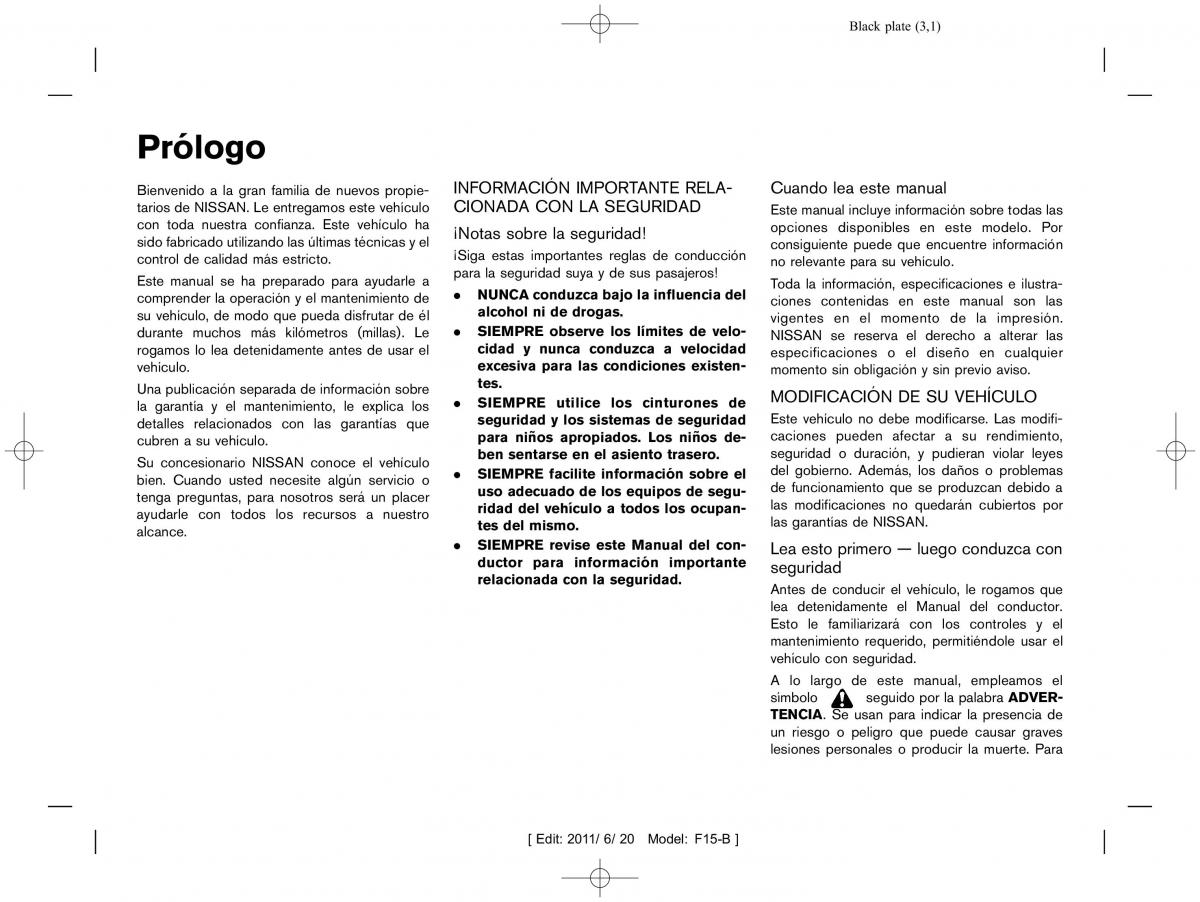 Nissan Juke manual del propietario / page 2