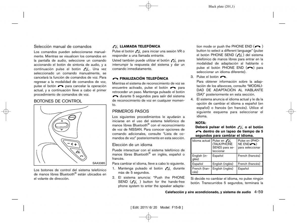 Nissan Juke manual del propietario / page 203