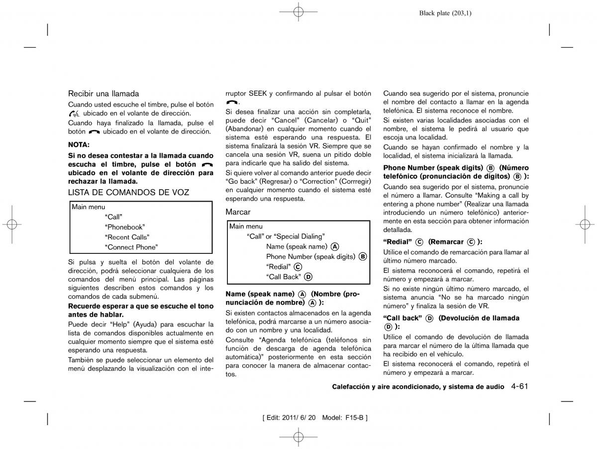 Nissan Juke manual del propietario / page 205