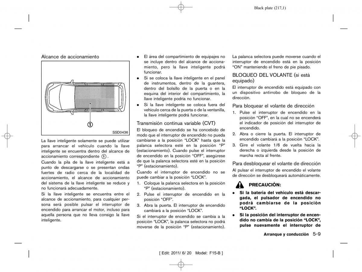 Nissan Juke manual del propietario / page 219