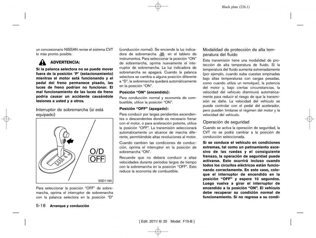 Nissan Juke manual del propietario / page 228