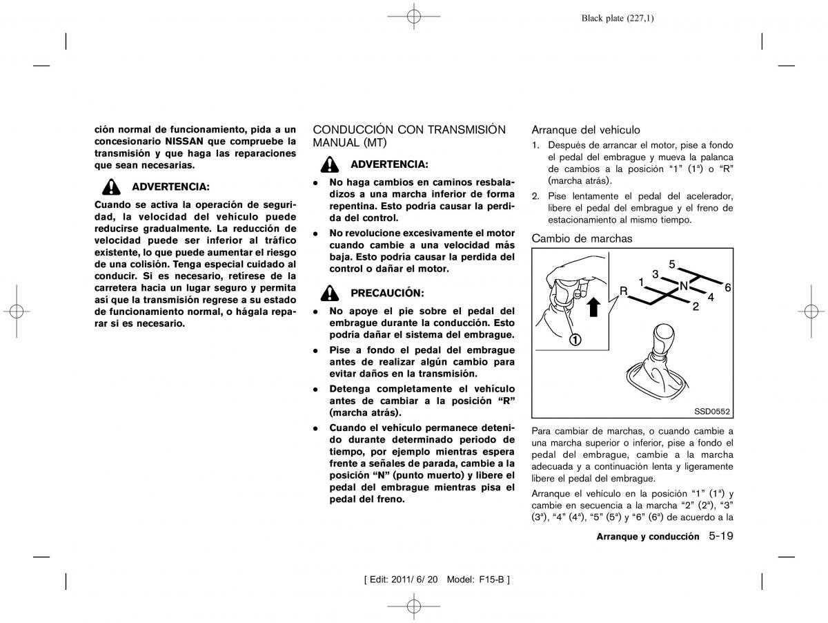 Nissan Juke manual del propietario / page 229