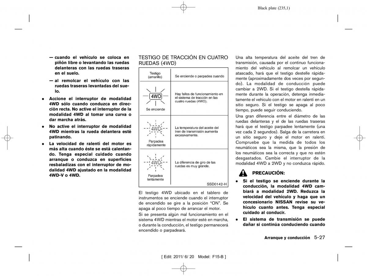 Nissan Juke manual del propietario / page 237