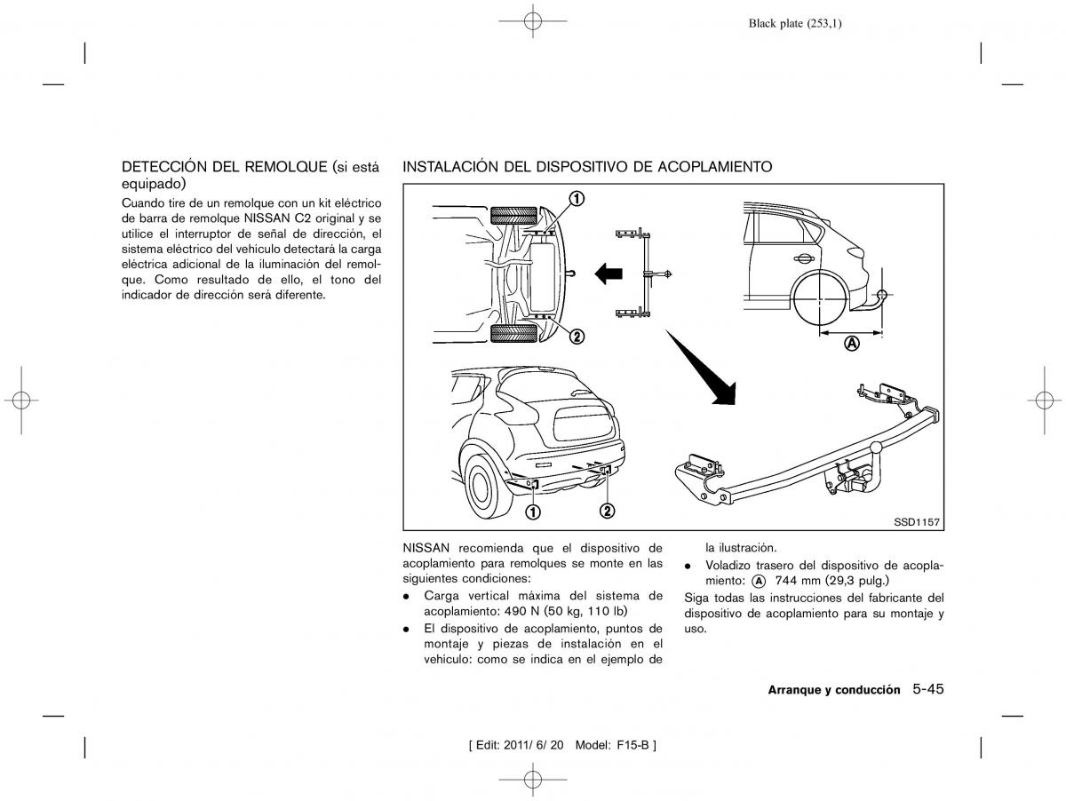 Nissan Juke manual del propietario / page 255