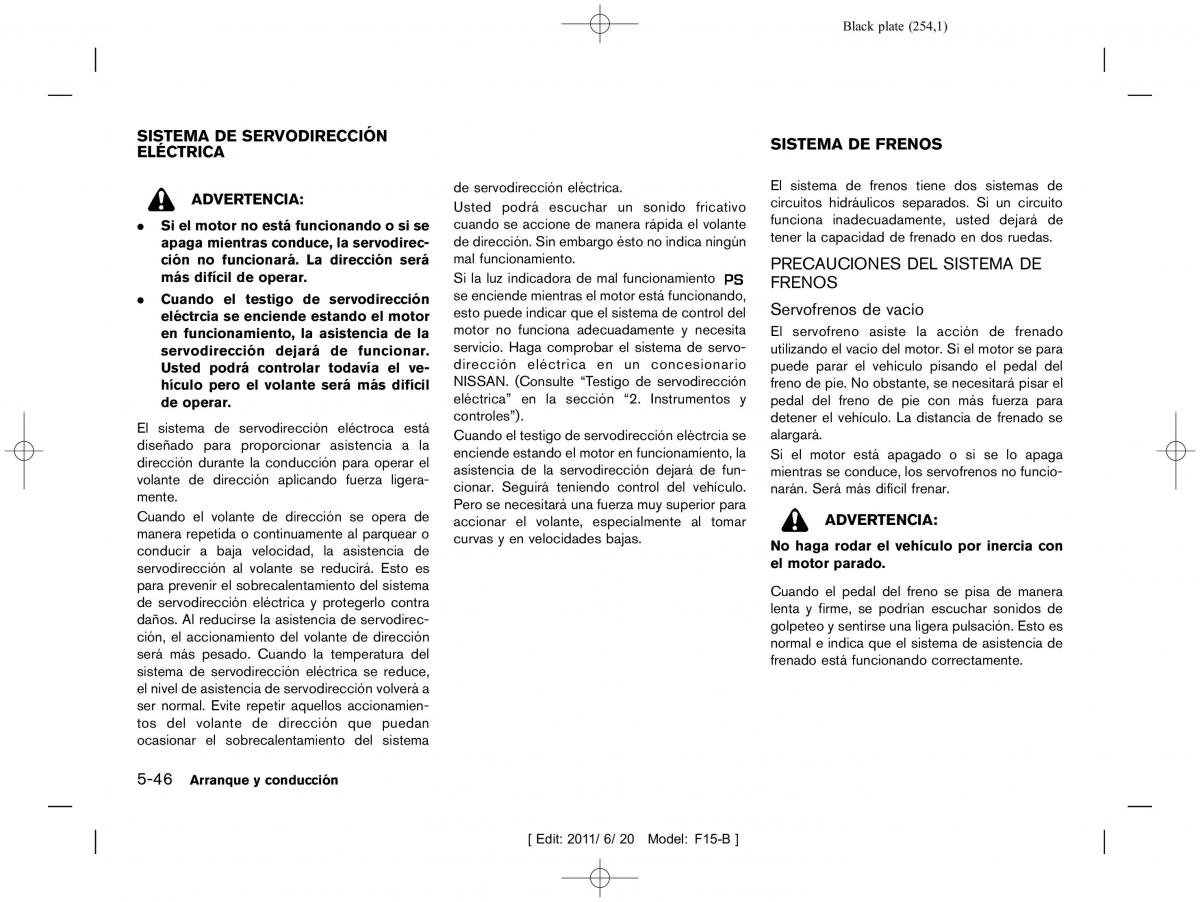 Nissan Juke manual del propietario / page 256