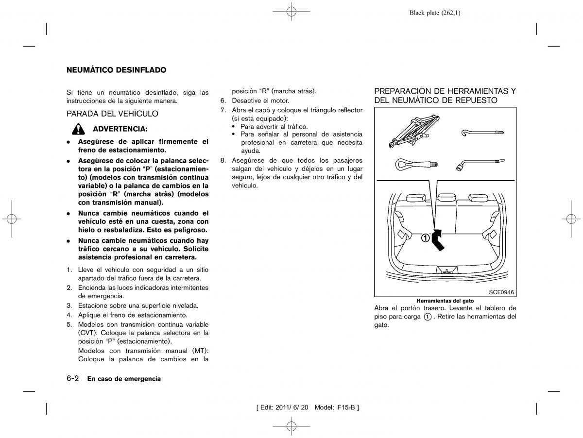 Nissan Juke manual del propietario / page 264