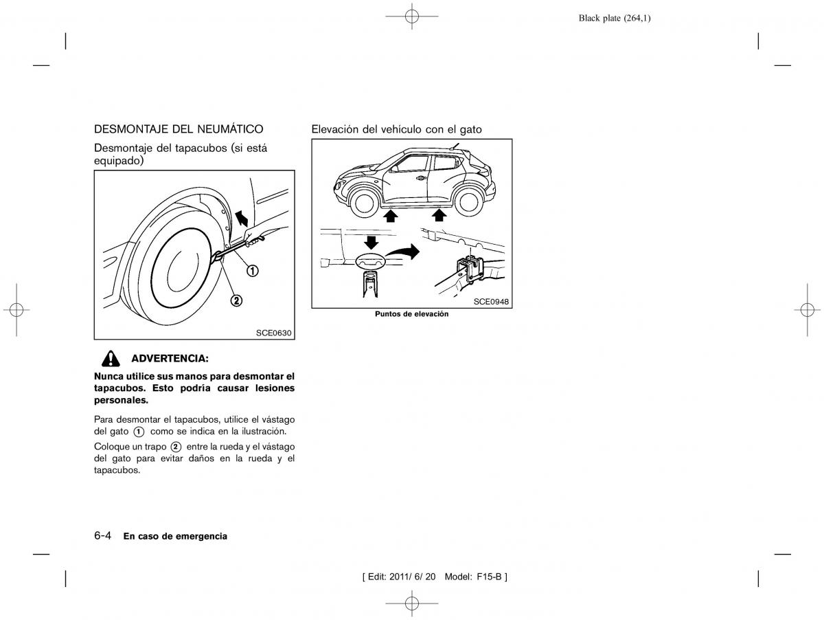 Nissan Juke manual del propietario / page 266