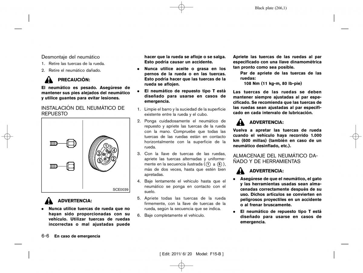 Nissan Juke manual del propietario / page 268