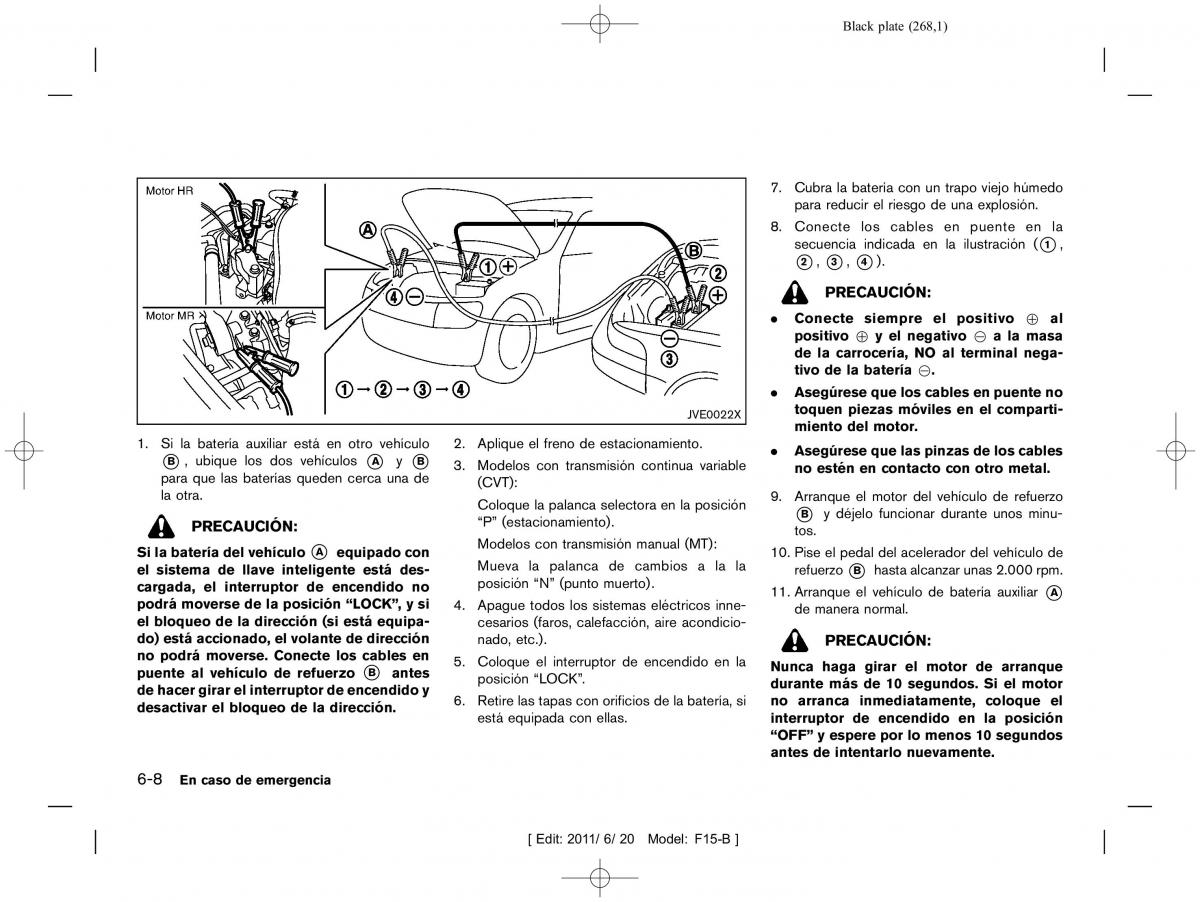 Nissan Juke manual del propietario / page 270