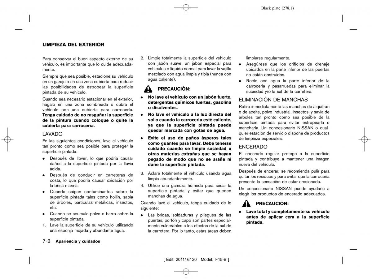 Nissan Juke manual del propietario / page 280