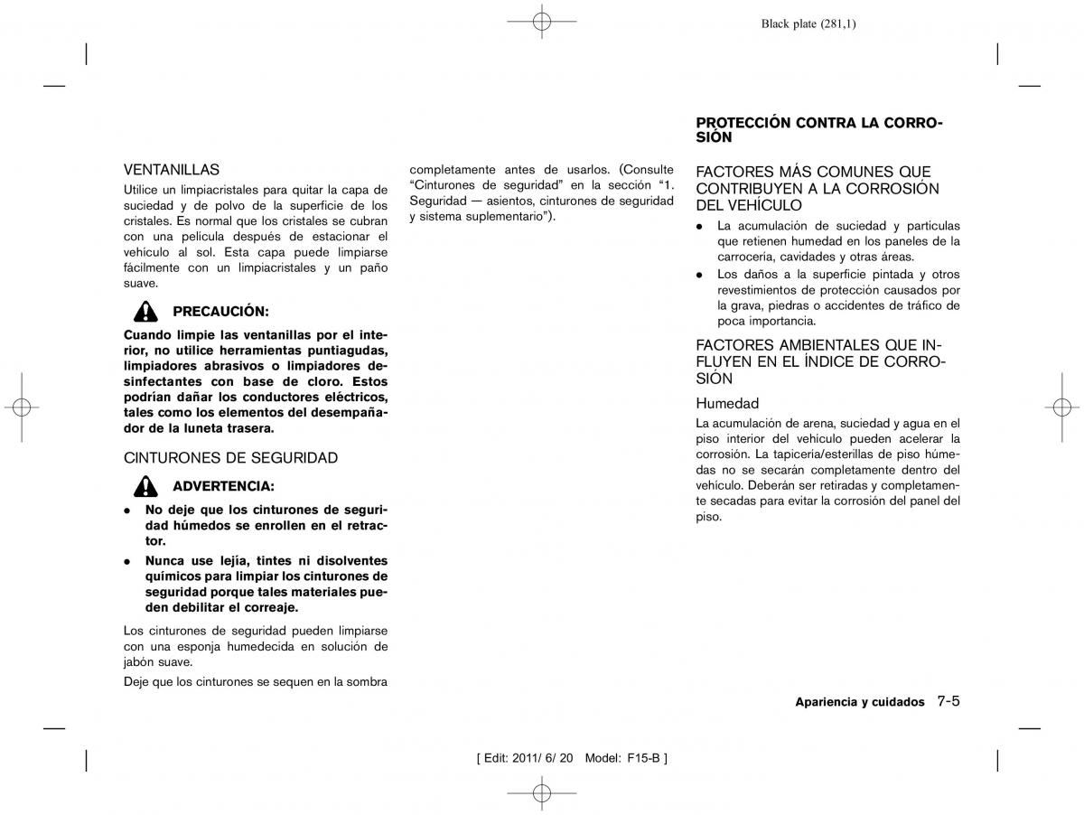 Nissan Juke manual del propietario / page 283