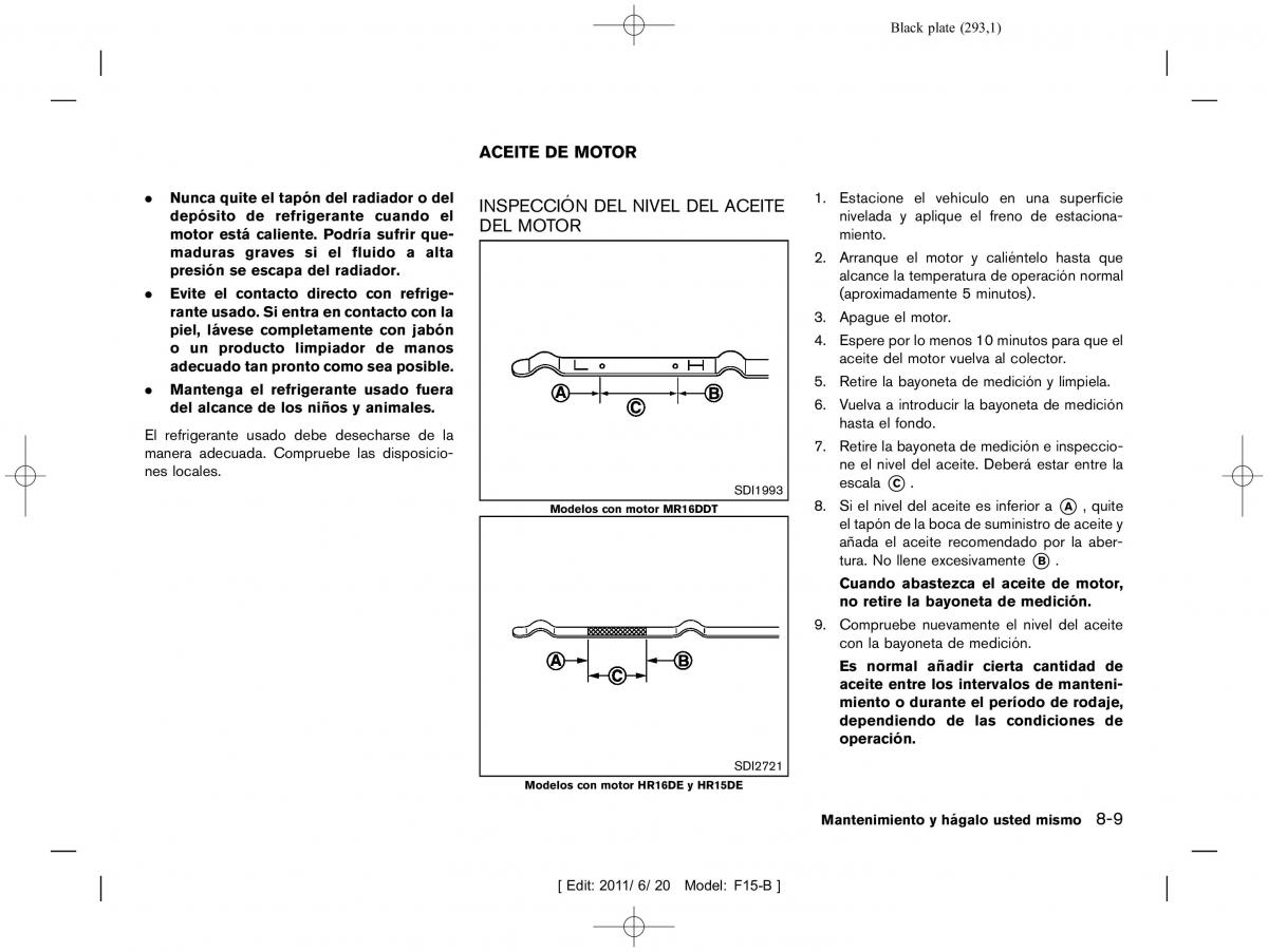 Nissan Juke manual del propietario / page 295