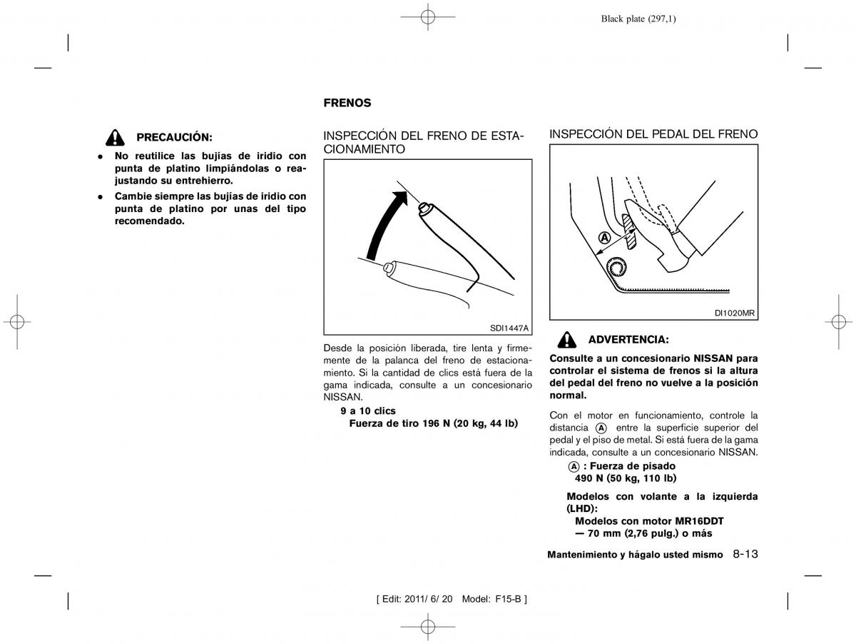 Nissan Juke manual del propietario / page 299