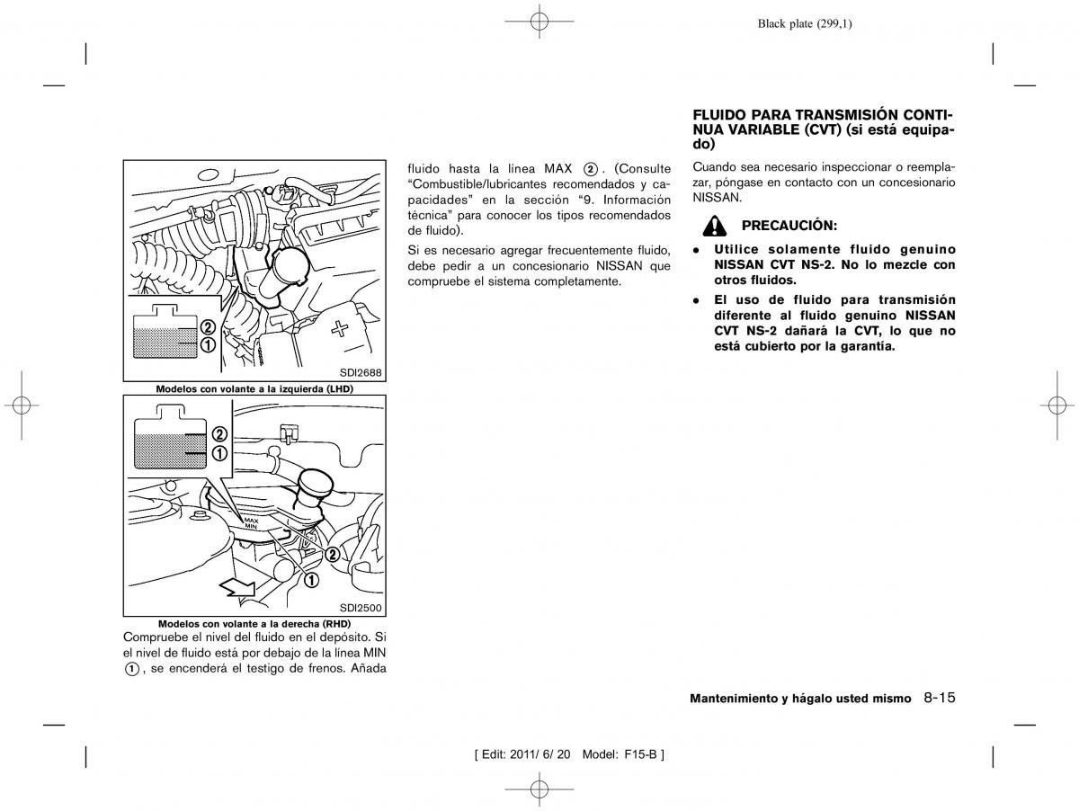 Nissan Juke manual del propietario / page 301