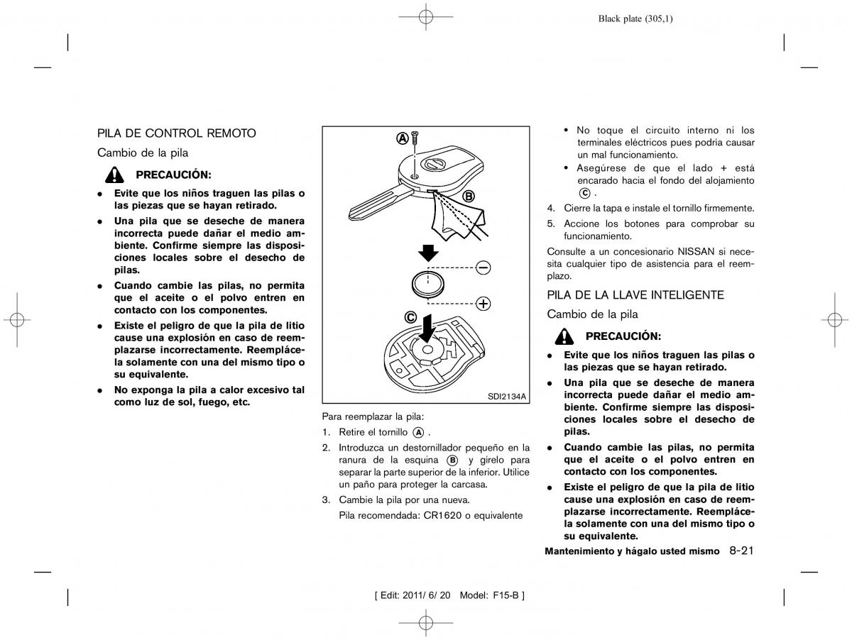 Nissan Juke manual del propietario / page 307