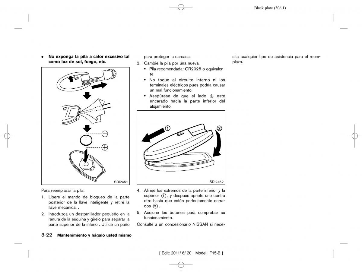 Nissan Juke manual del propietario / page 308