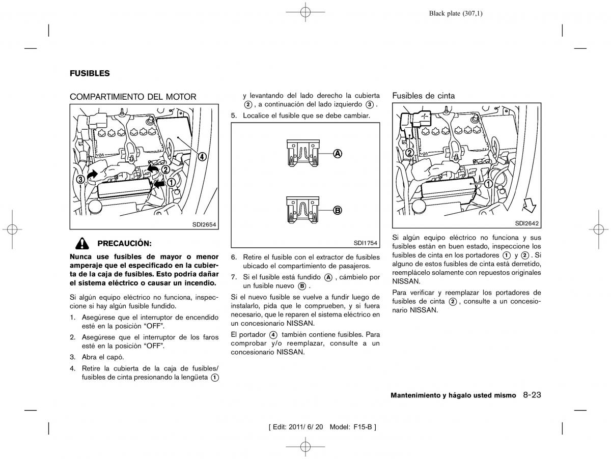 Nissan Juke manual del propietario / page 309