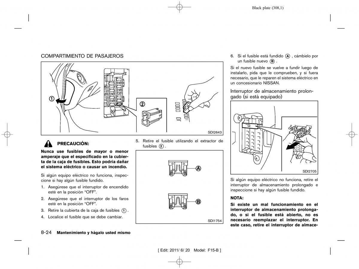 Nissan Juke manual del propietario / page 310