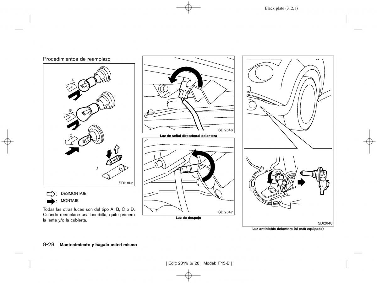 Nissan Juke manual del propietario / page 314