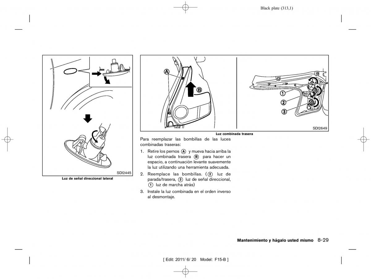 Nissan Juke manual del propietario / page 315