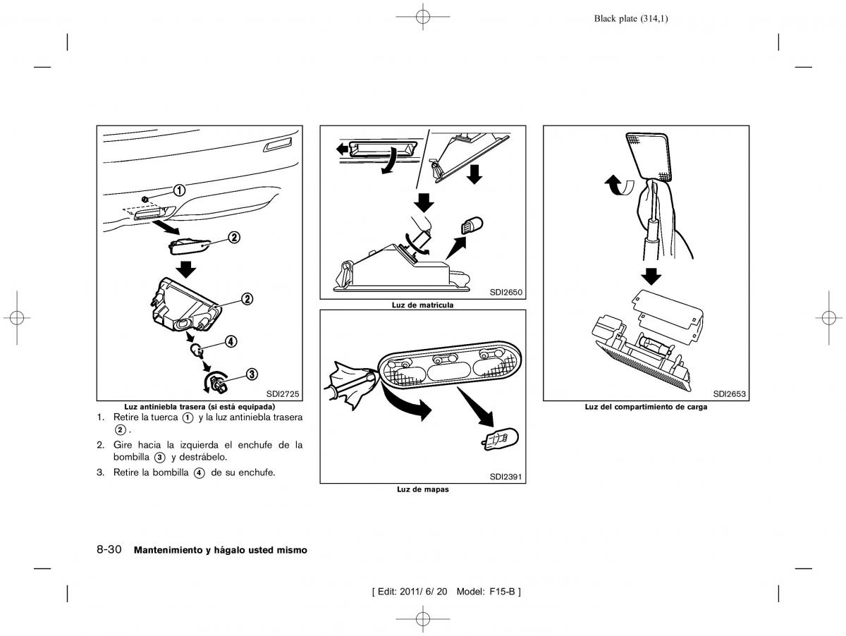 Nissan Juke manual del propietario / page 316