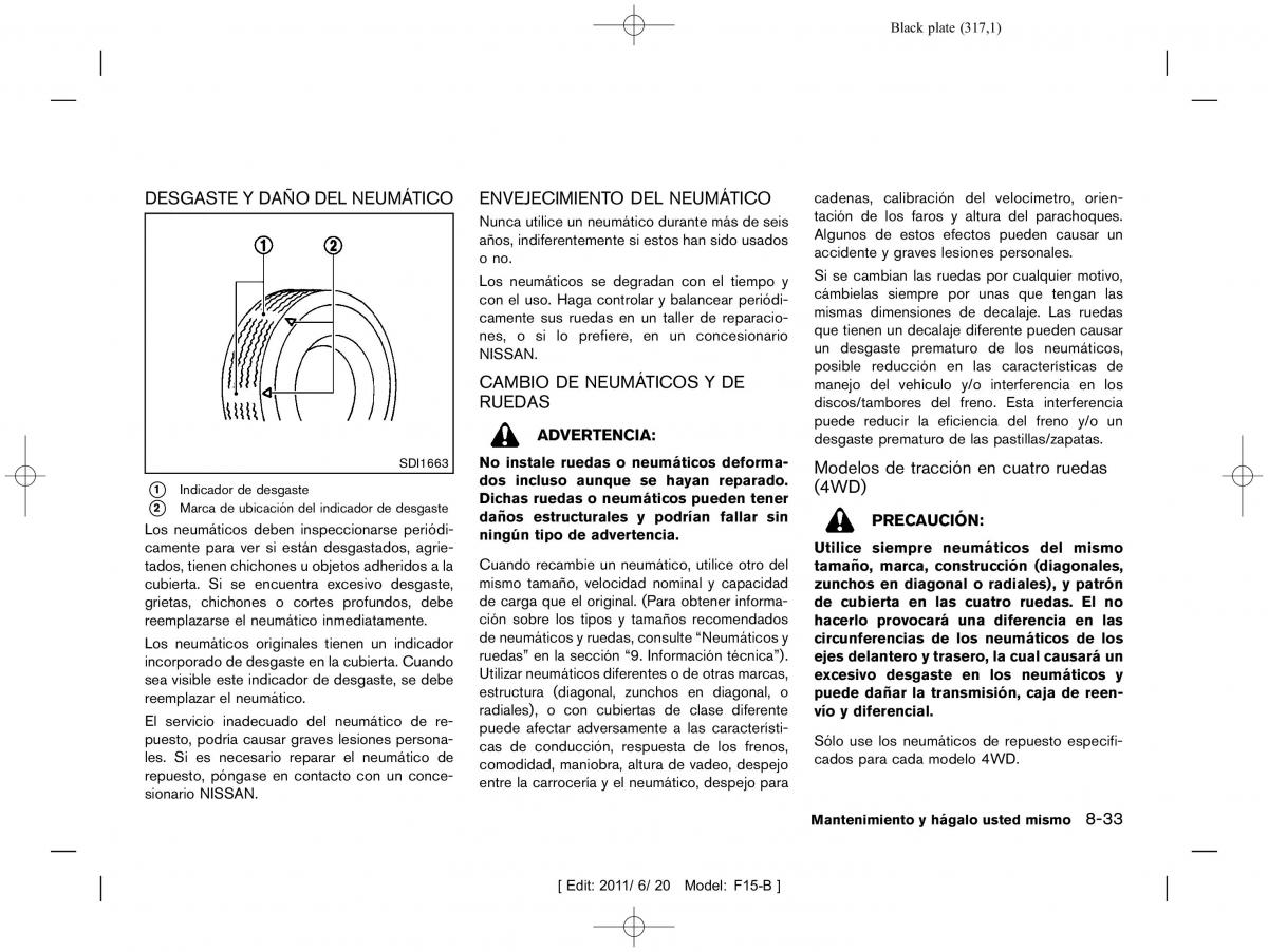 Nissan Juke manual del propietario / page 319