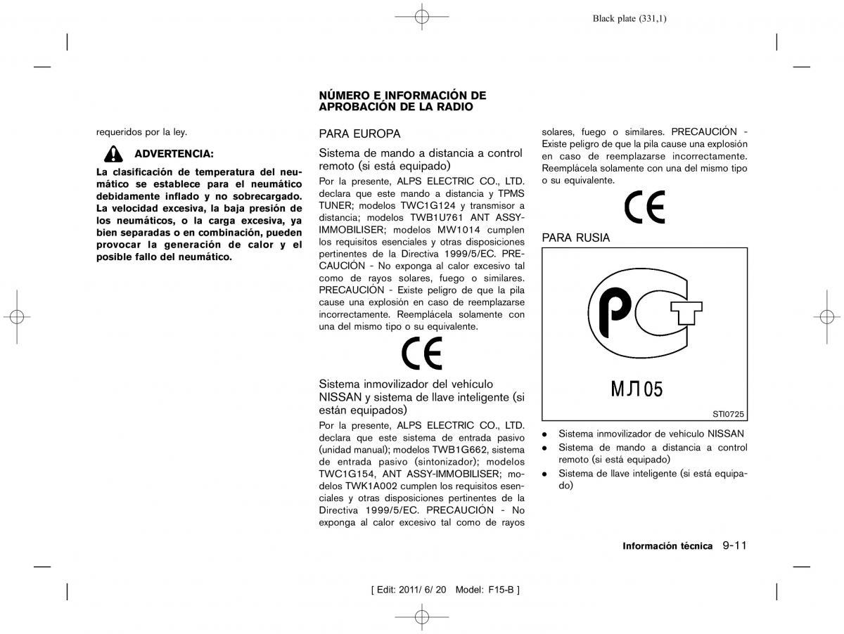 Nissan Juke manual del propietario / page 333