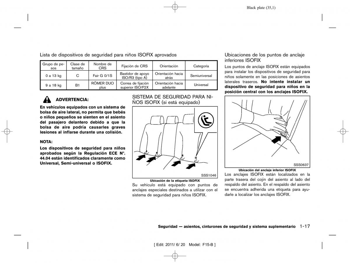 Nissan Juke manual del propietario / page 37