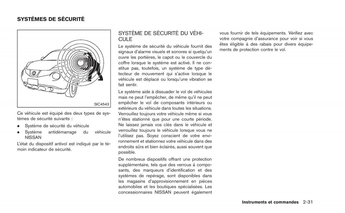 Nissan Juke manuel du proprietaire / page 110