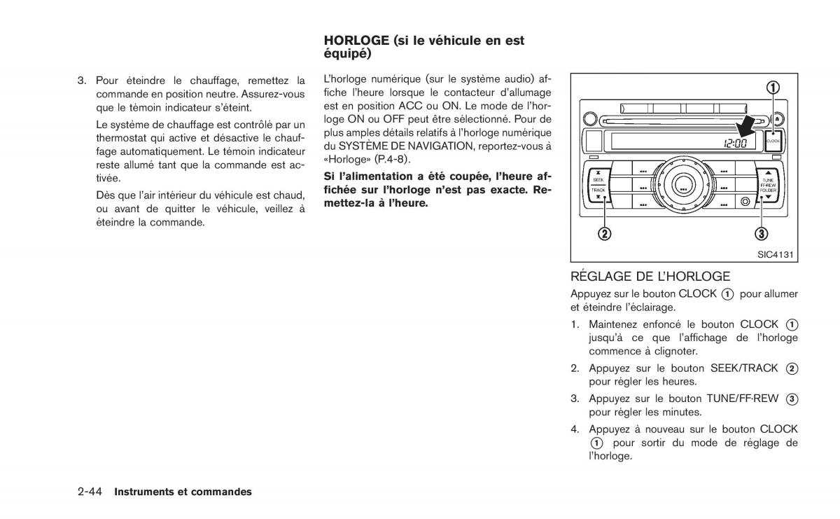 Nissan Juke manuel du proprietaire / page 123