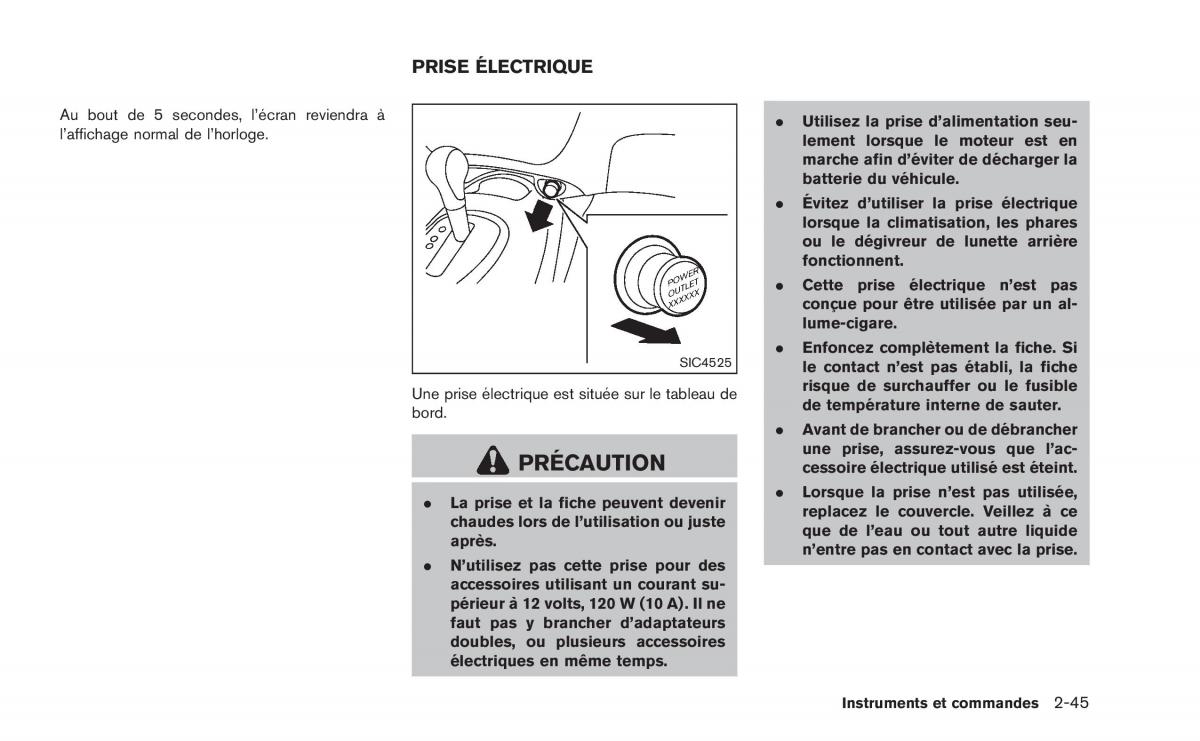 Nissan Juke manuel du proprietaire / page 124