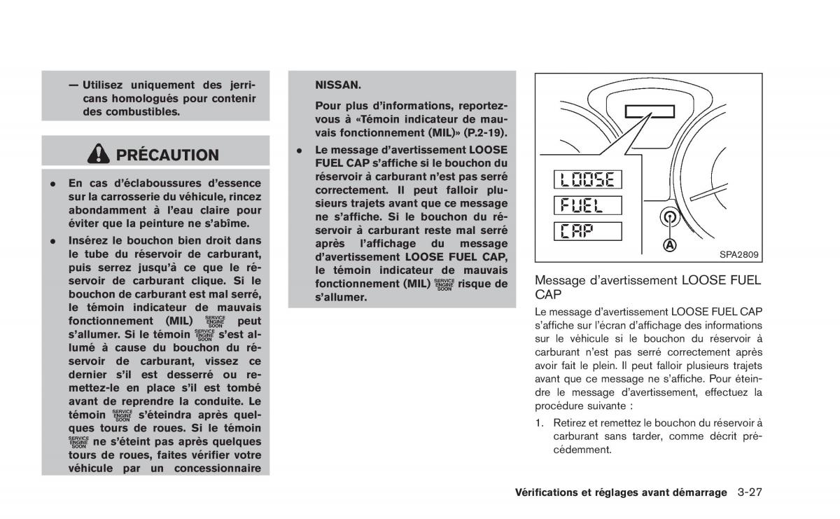 Nissan Juke manuel du proprietaire / page 160