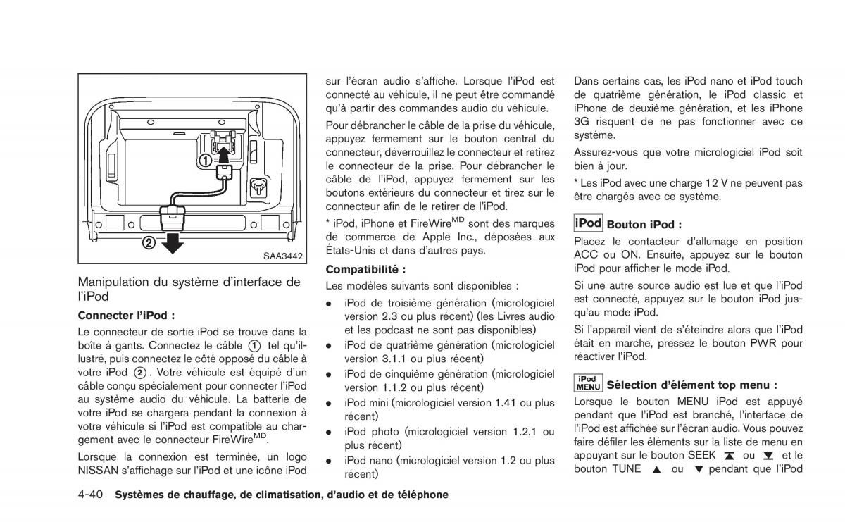 Nissan Juke manuel du proprietaire / page 205