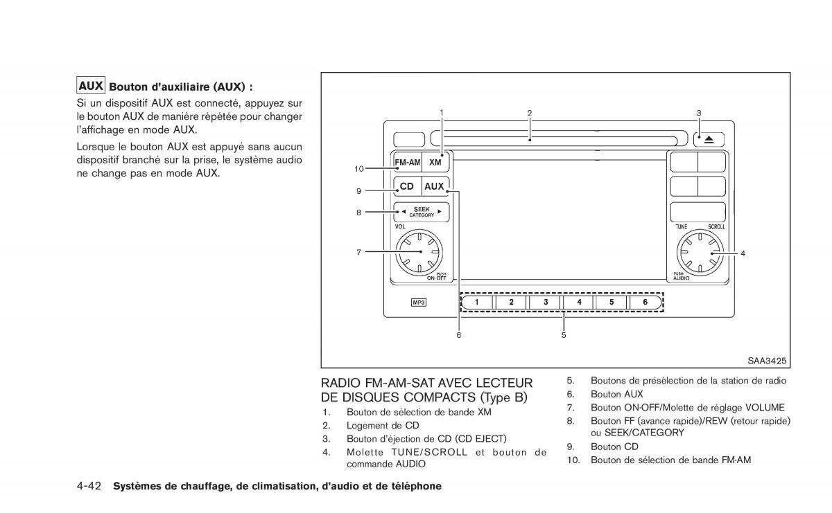 Nissan Juke manuel du proprietaire / page 207