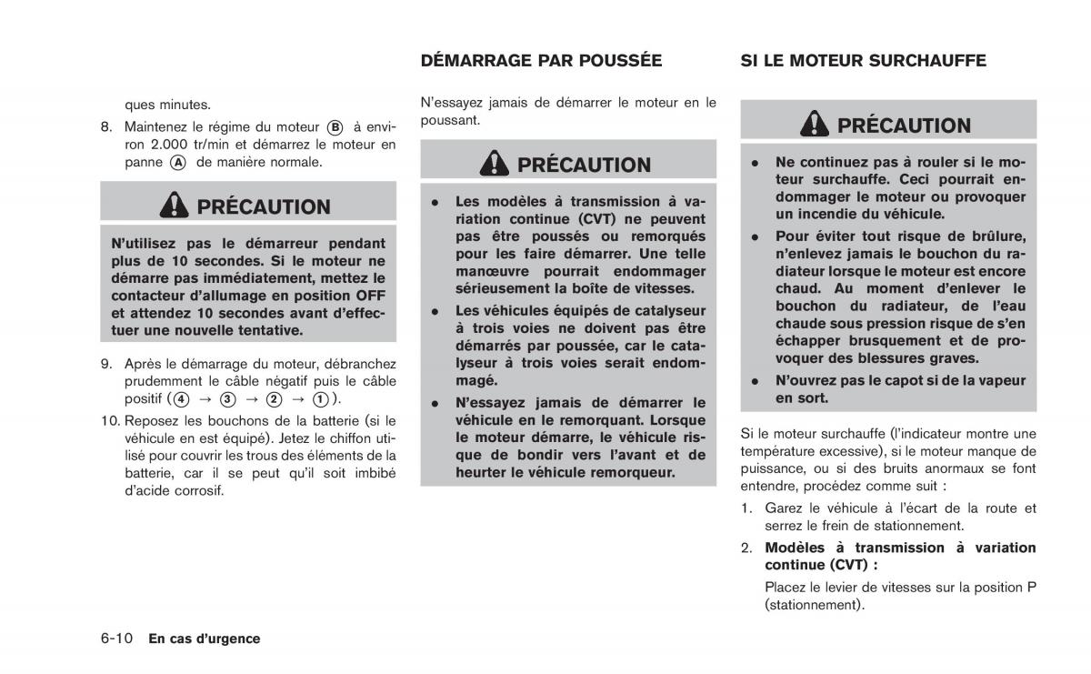 Nissan Juke manuel du proprietaire / page 291