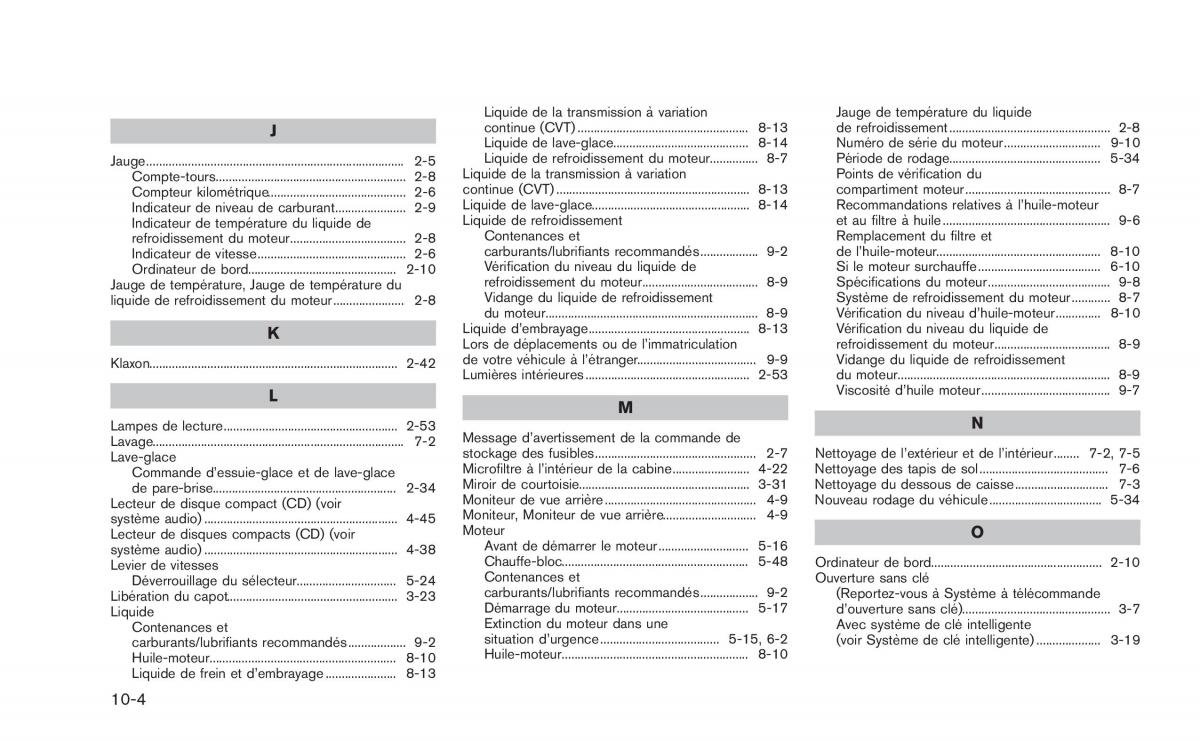 Nissan Juke manuel du proprietaire / page 383